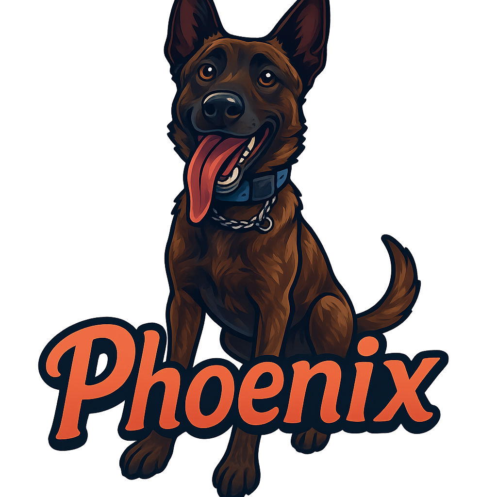 Custom Phoenix sticker - AI-generated pet art
