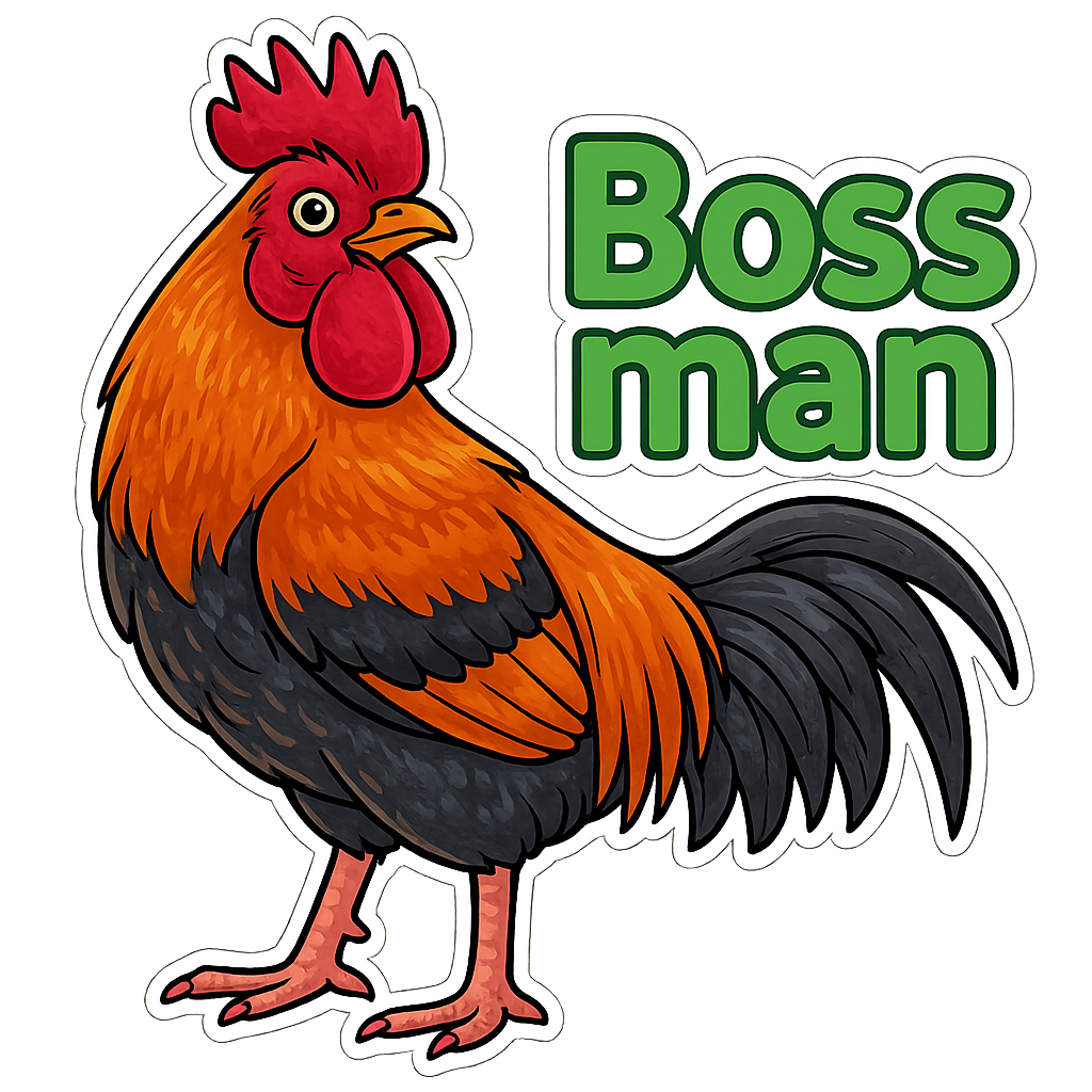 Boss man  - Classic Sticker