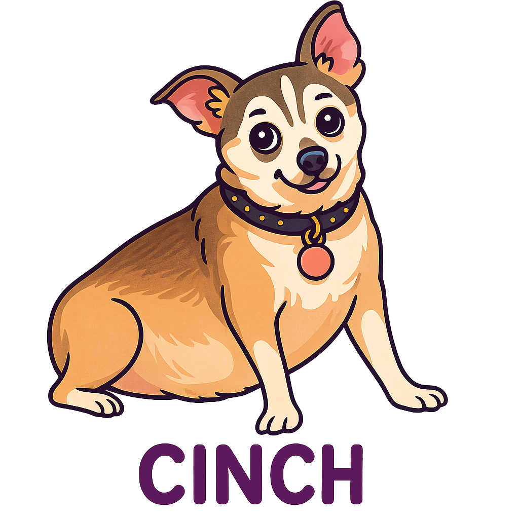 Custom Cinch sticker - AI-generated pet art