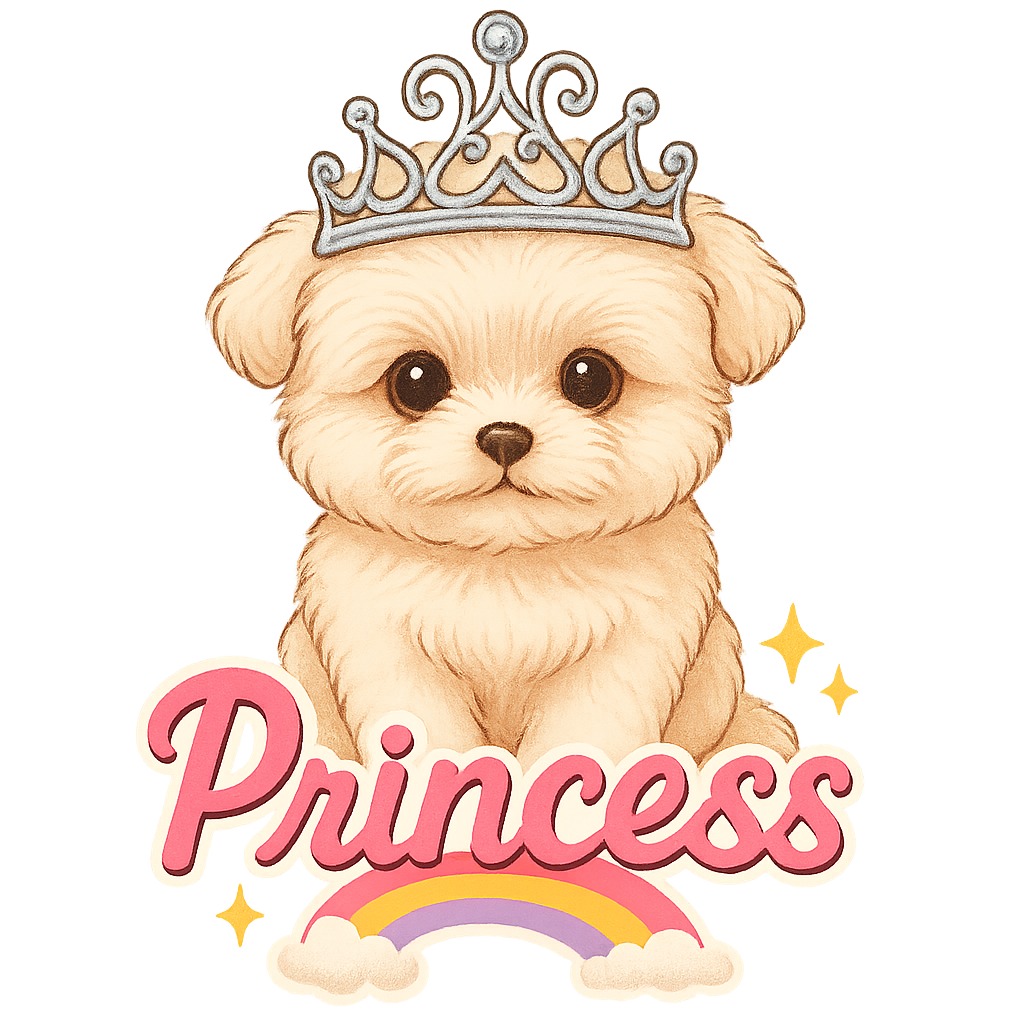 Custom Princess  sticker - AI-generated pet art