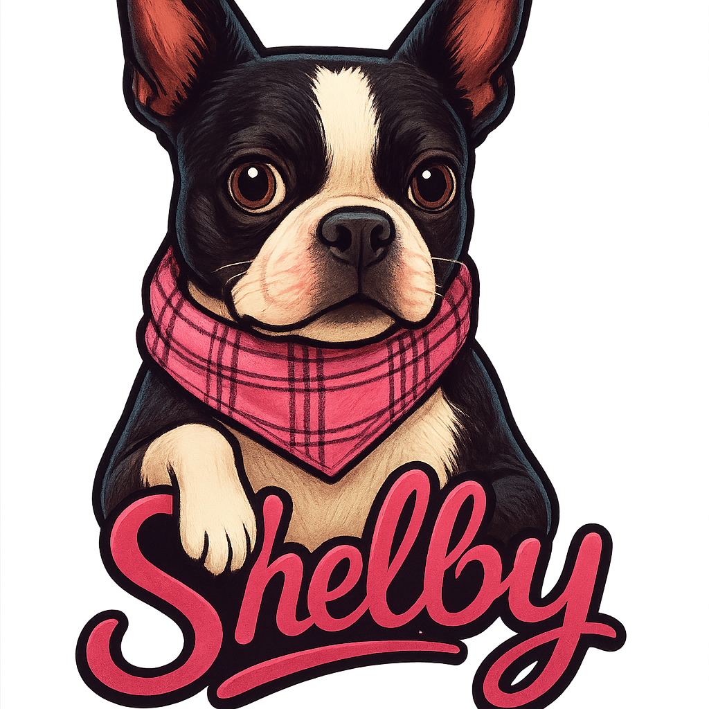 Custom Shelby  sticker - AI-generated pet art