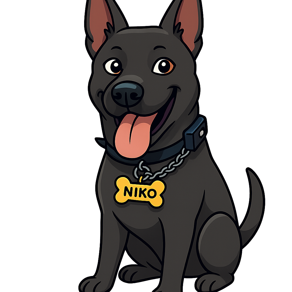Custom Niko sticker - AI-generated pet art