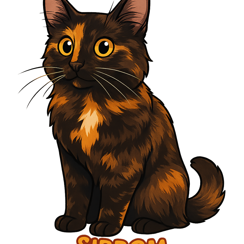 Custom Sirrom sticker - AI-generated pet art