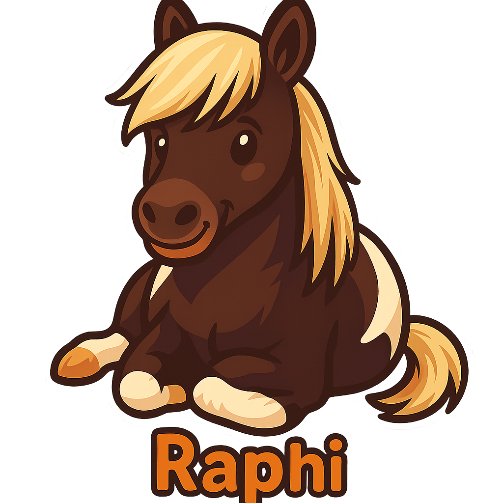 Custom Raphi sticker - AI-generated pet art