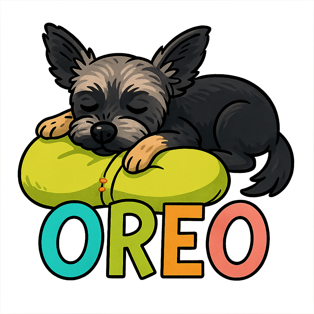 Custom Oreo sticker - AI-generated pet art