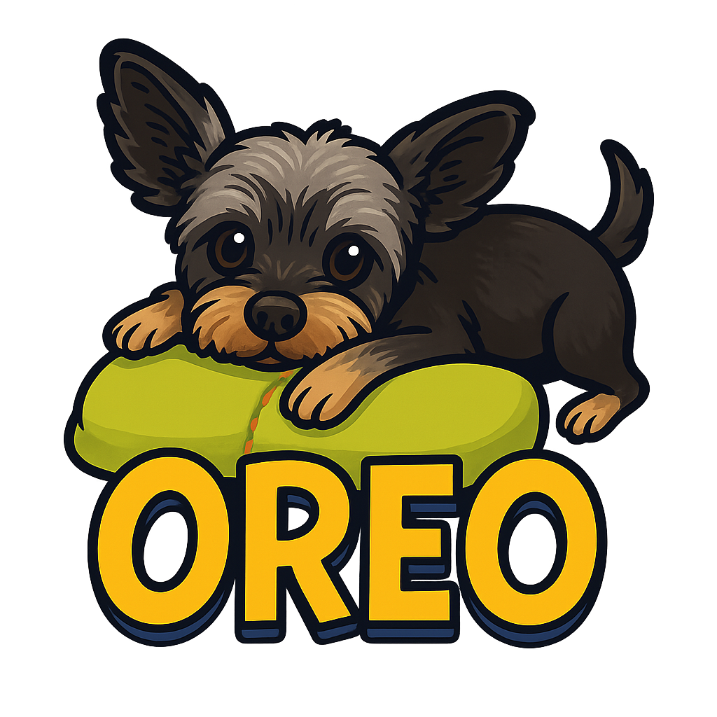 Custom Oreo sticker - AI-generated pet art