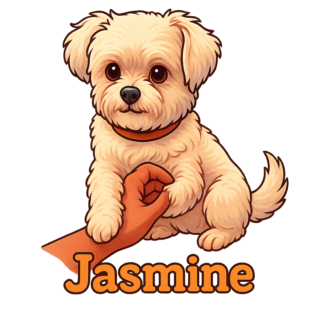 Custom Jasmine  sticker - AI-generated pet art