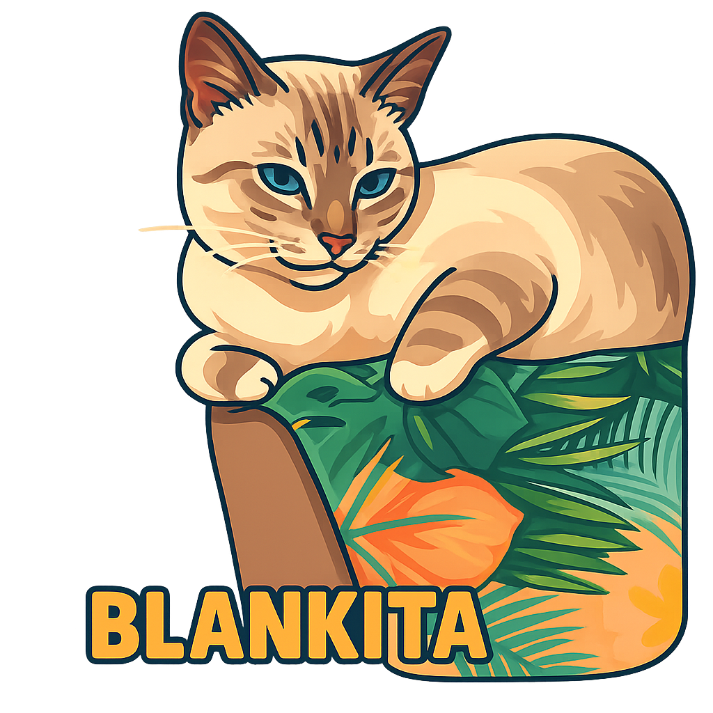 Custom Blankita sticker - AI-generated pet art