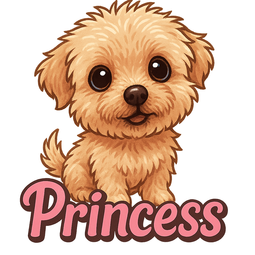 Custom Princess  sticker - With her fluffy, curly coat and large, dark eyes, Princess is the epitome of a Bichon Frise's adorable charm. Her curious gaze and playful demeanor make her the perfect model for a custom sticker.