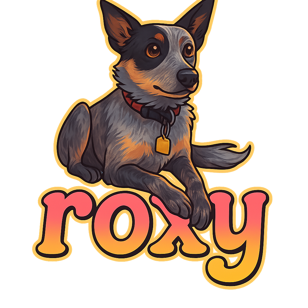 Custom roxy sticker - AI-generated pet art