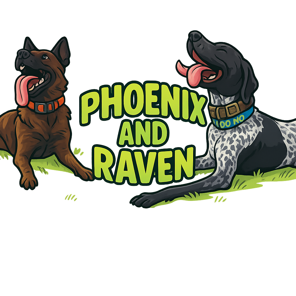 Custom Phoenix and Raven sticker - AI-generated pet art