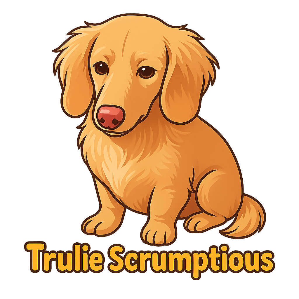 Custom Trulie Scrumptious  sticker - AI-generated pet art